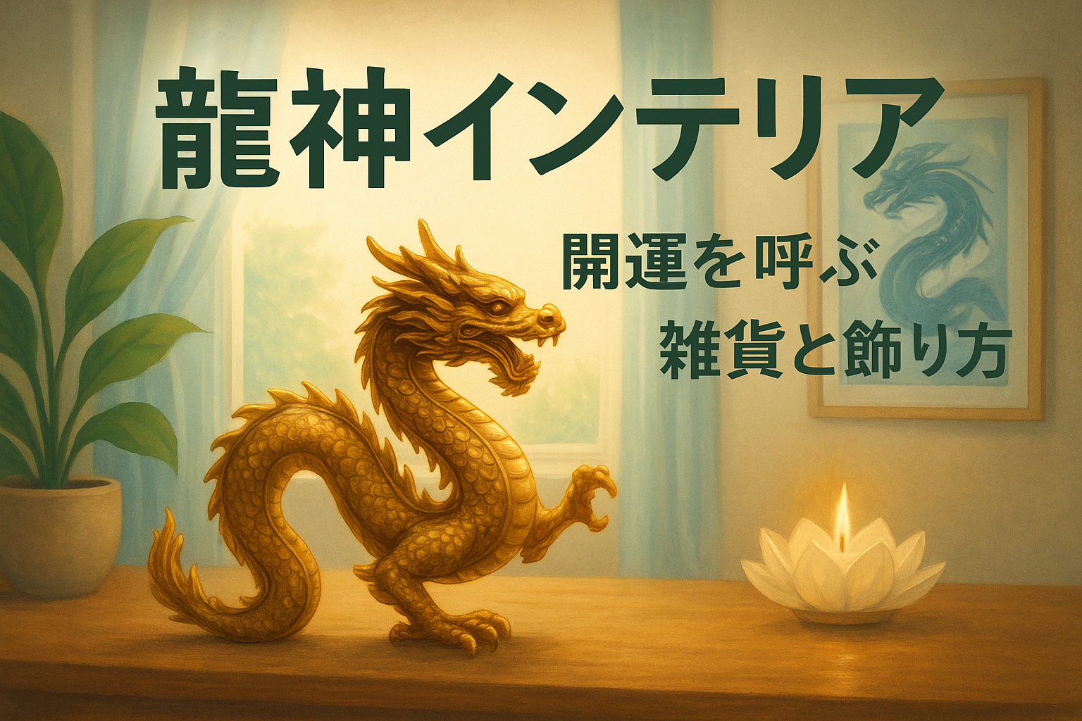 【龍神インテリア】開運を呼ぶ雑貨と飾り方|龍が宿る空間づくりの秘訣 | 天と地をつなぐ龍神アート