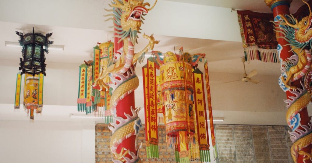 龍神のエネルギーが流れる明るく静かなインテリア空間を描いたスピリチュアルアート