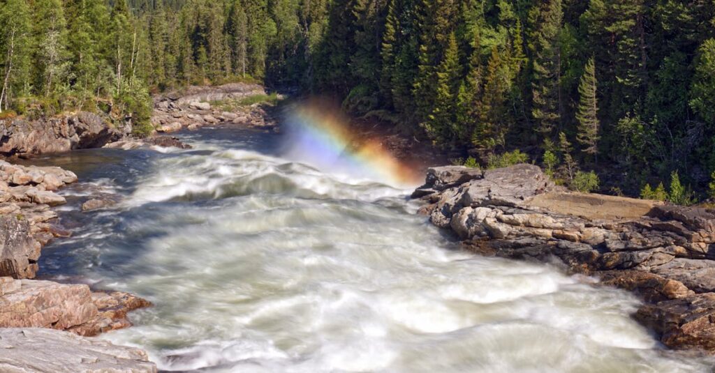 龍神護符の光が人を包み込み、守護と流れのエネルギーが調和するスピリチュアルなアート