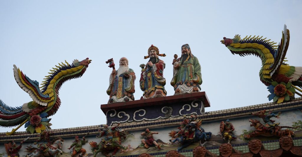 龍神様の光が人の胸の中に流れ込み、内なる光として輝くスピリチュアルなアート