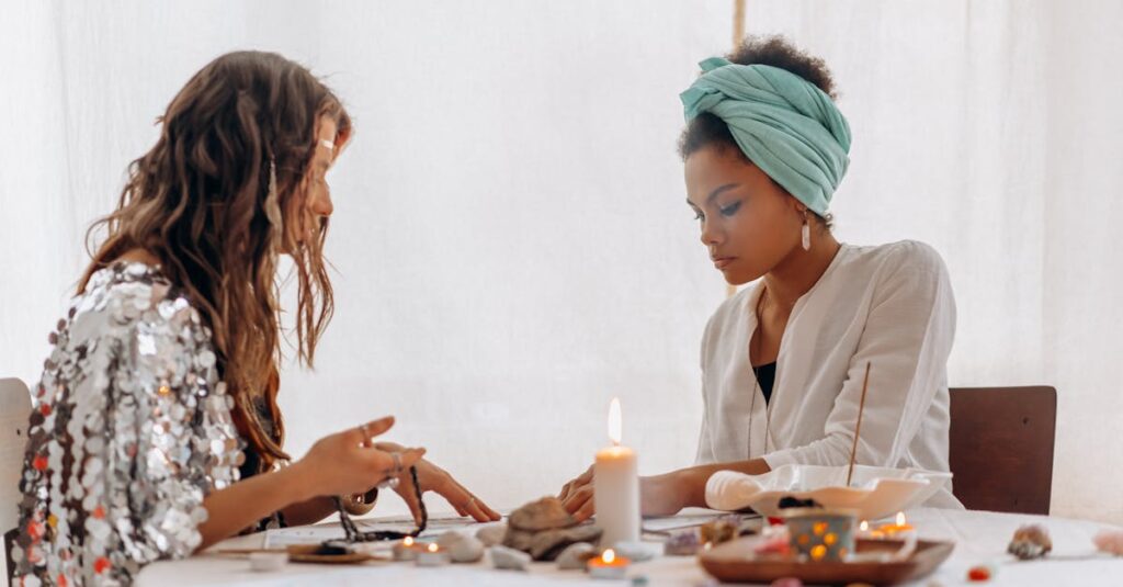 夢の中に現れた龍神様が光に包まれ、見ている人の波動が変化していく神秘的なシーン